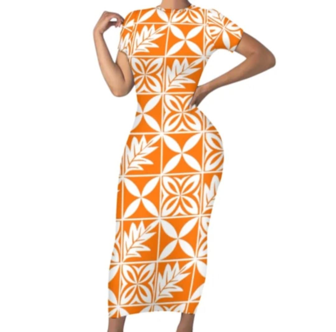 LONG FITTED BODYCON DRESS