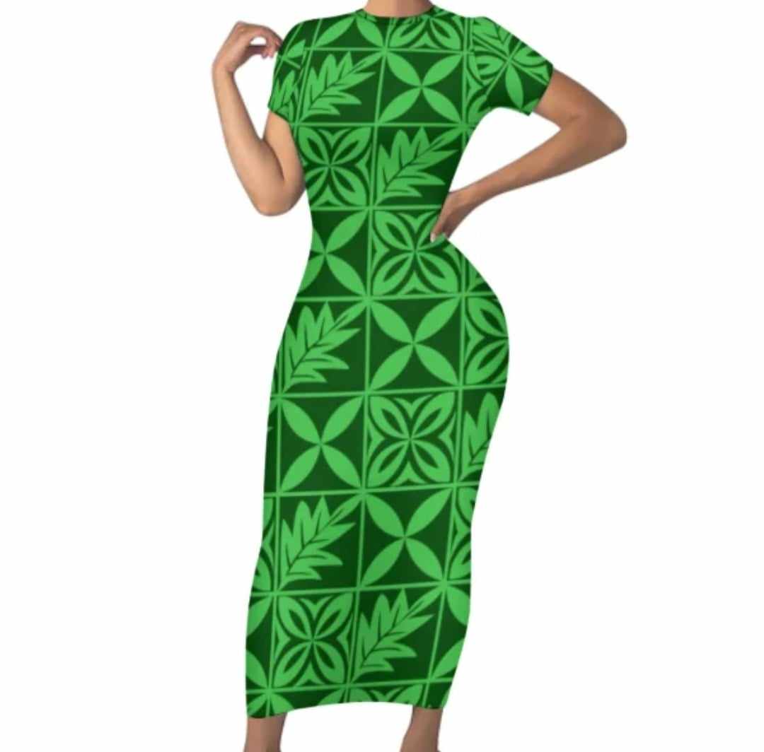 LONG FITTED BODYCON DRESS