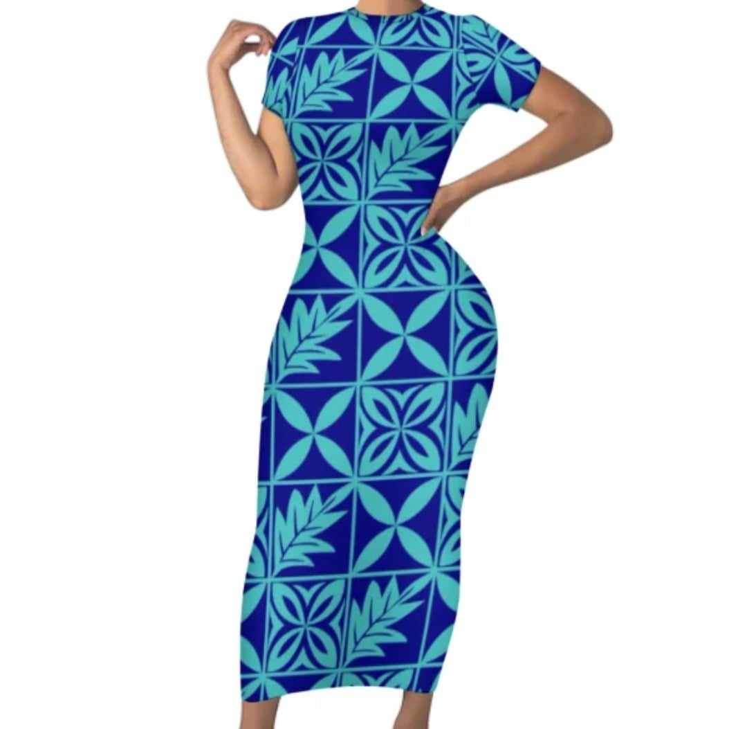 LONG FITTED BODYCON DRESS