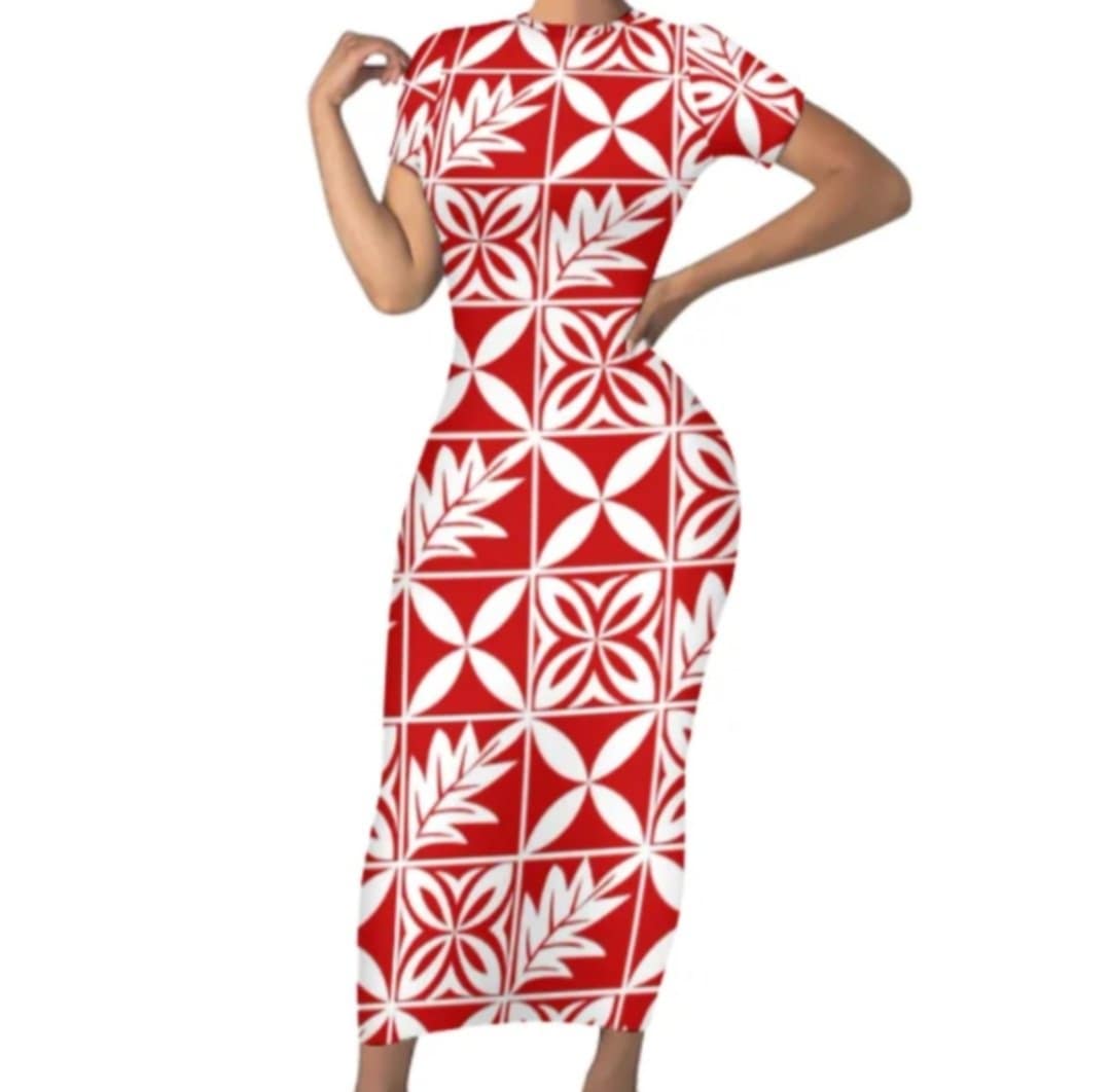 LONG FITTED BODYCON DRESS