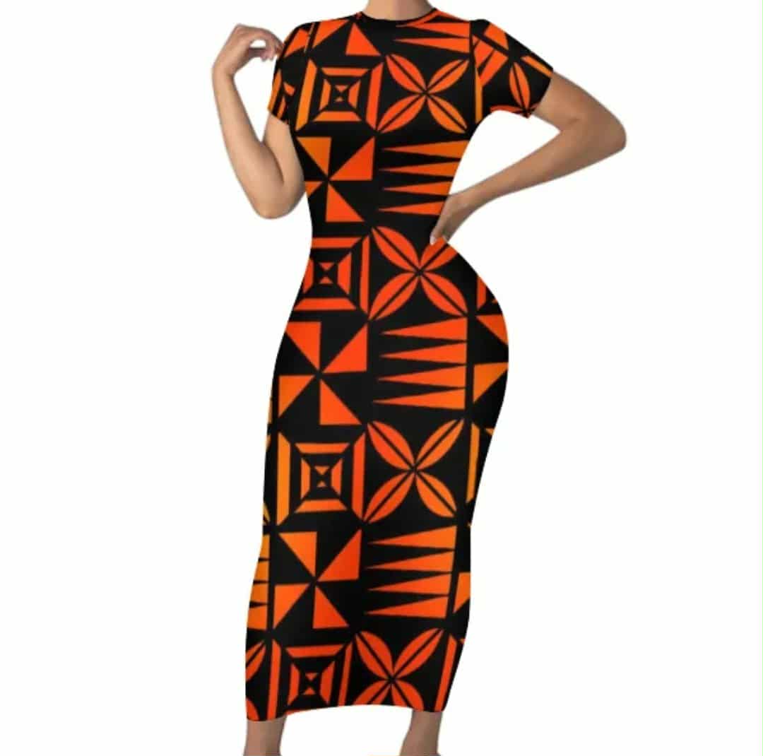 LONG FITTED BODYCON DRESS