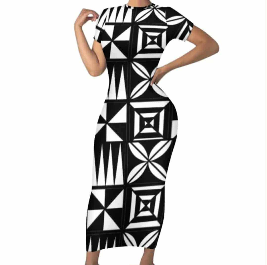 LONG FITTED BODYCON DRESS