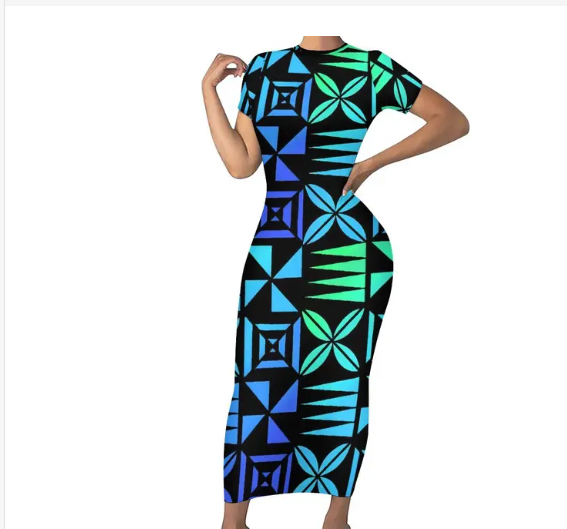 LONG FITTED BODYCON DRESS
