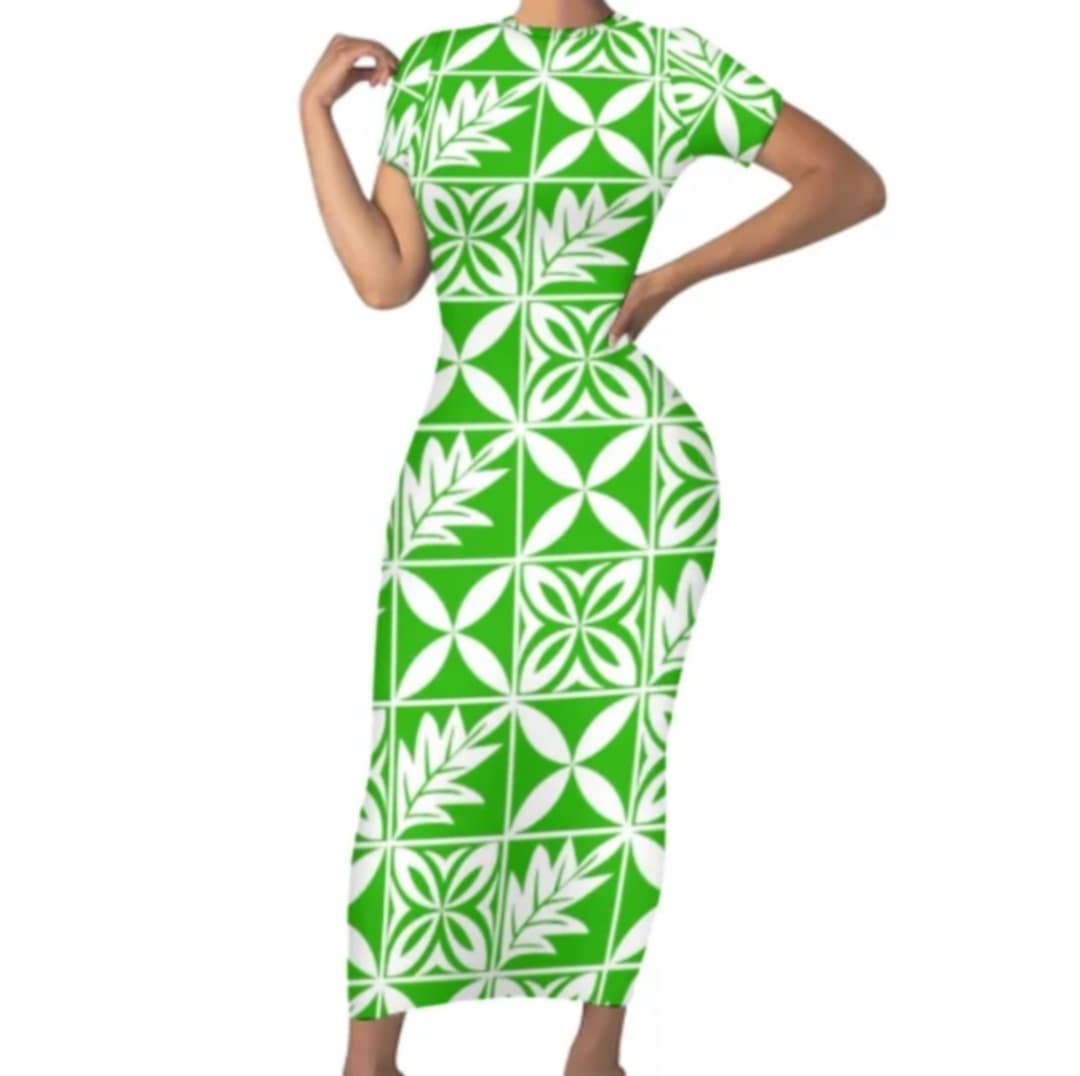 LONG FITTED BODYCON DRESS