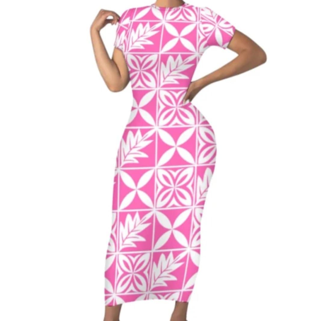 LONG FITTED BODYCON DRESS