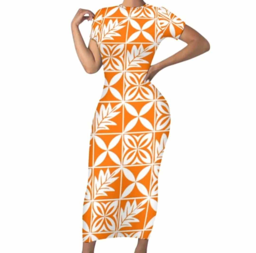 LONG FITTED DRESS