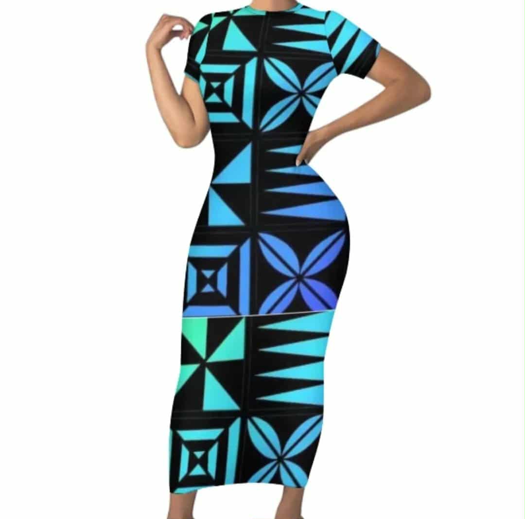 LONG FITTED BODYCON DRESS