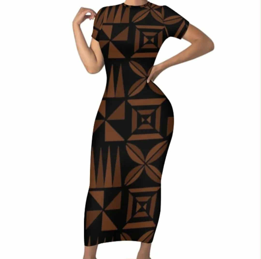 LONG FITTED BODYCON DRESS