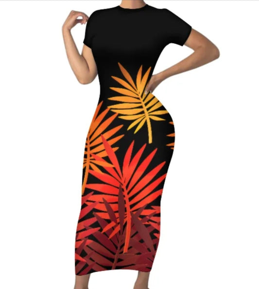 Long fitted bodycon Dress